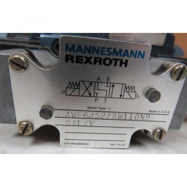 MANNESMANN REXROTH DIRECTIONAL CONTROL VALVE 4WE6J52/AW110N9 #4 image