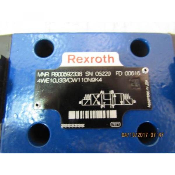 REXROTH 4WE10J3X/CW110N9K4 HYDRAUIC VALVE NEW #4 image