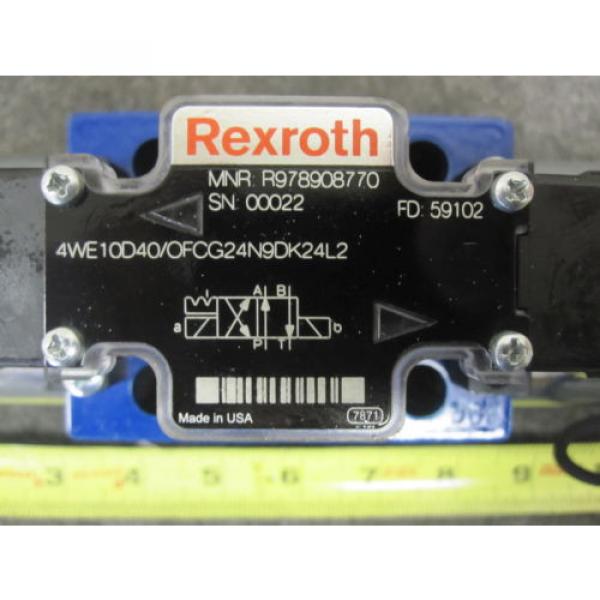 NEW REXROTH DIRECTIONAL VALVE # 4WE10D40/OFCG24N9DK24L2 # R978908770 #2 image