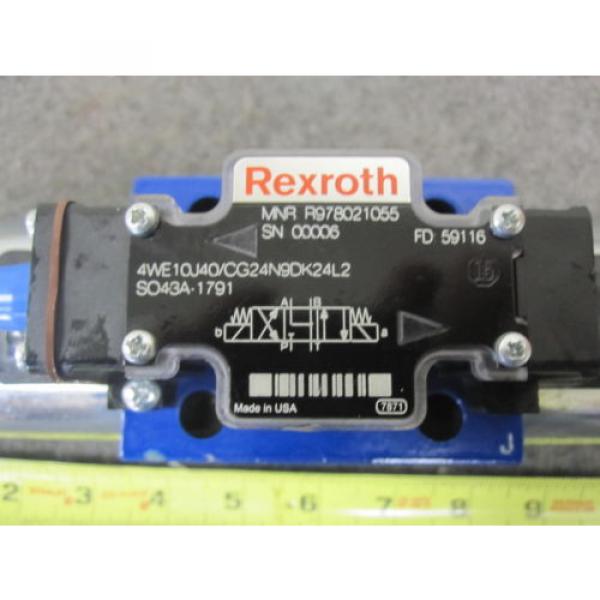 NEW REXROTH DIRECTIONAL VALVE # 4WE10J40/CG24N9DK24L2 # R978021055 #2 image