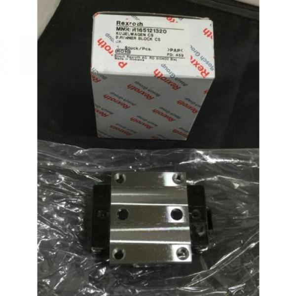 NEW REXROTH GUIDE RAIL RUNNER BLOCK BALL CARRIAG PN# R165121320 #1 image