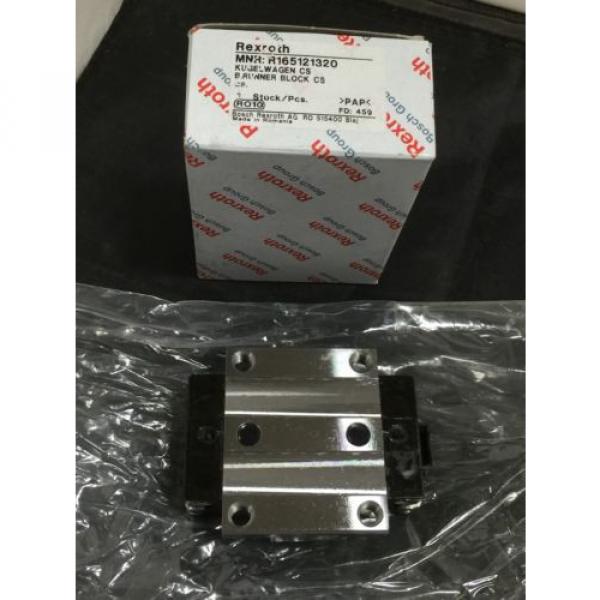 NEW REXROTH GUIDE RAIL RUNNER BLOCK BALL CARRIAG PN# R165121320 #2 image