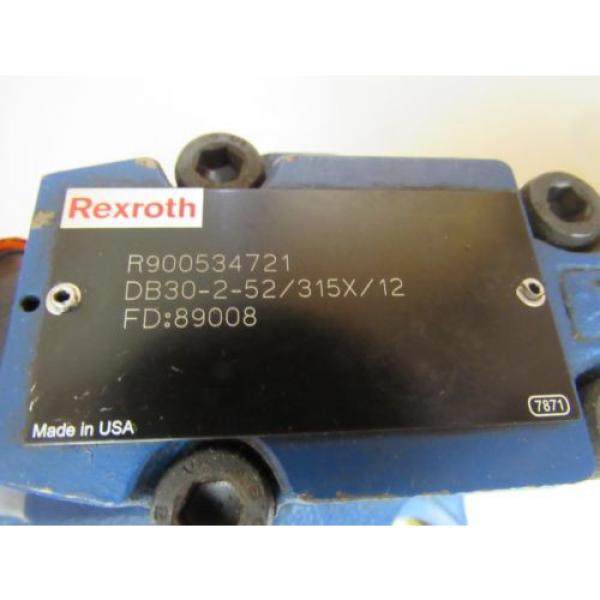 NEW REXROTH HYDRAULIC VALVE DB30-2-52/315X/12 DB30252315X12 R900534721 FD:89008 #5 image