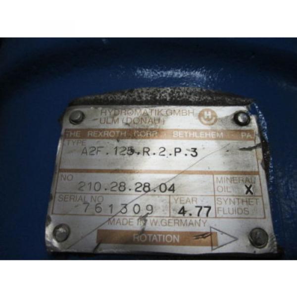 Rexroth Hydromatik Hydraulic Pump A2F.125.R.2.P.3 #2 image