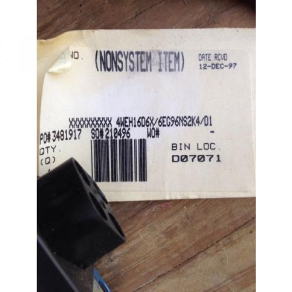 NEW MANNESMANN REXROTH 4WEH16D6X/6EG96NS2K4/D1 DIRECTIONAL VALVE 4WEH16D636EG96N #8 image