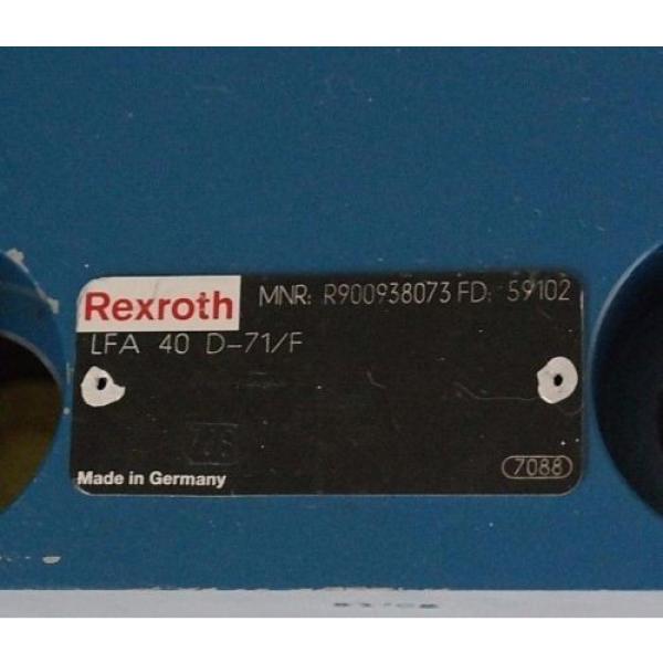 NEW REXROTH R900938073 CARTRIDGE VALVE LFA 40 D-71/F FD: 59102 #5 image