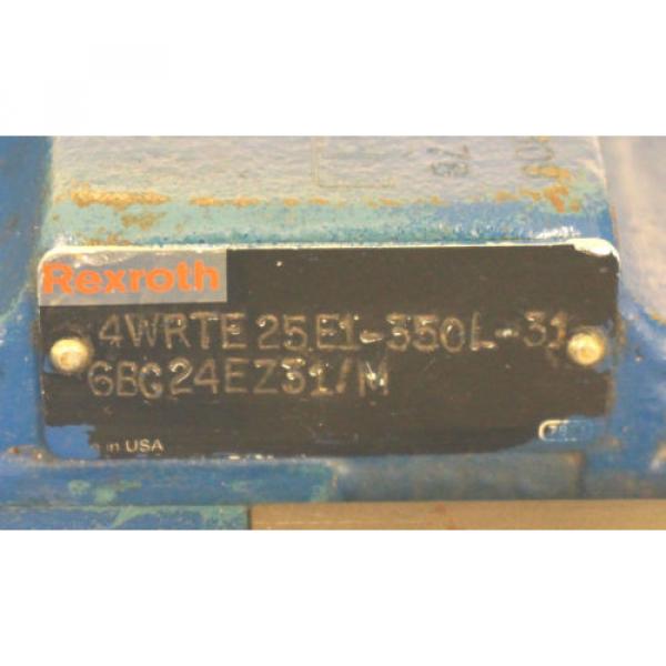 REXROTH 4WRTE25E1-350L-31 6BG24EZ31/M VALVE W/ R900544527, 4 WTRE 25-31 #5 image