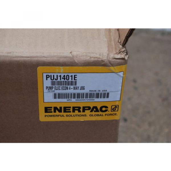 ENERPAC PUJ1401E HYDRAULIC 4 WAY VALVE new 230 volt Pump #3 image