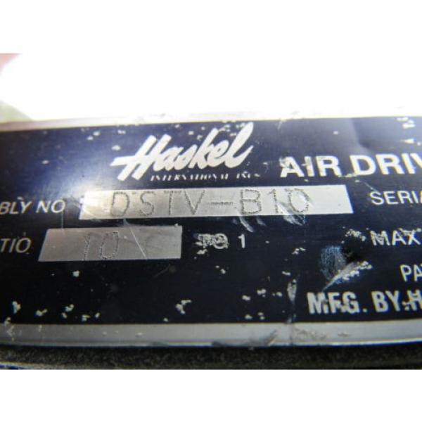 Haskel DSTVB10 1.5HP Air Driven Hydraulic Liquid 1600 PSI Max Pump #11 image