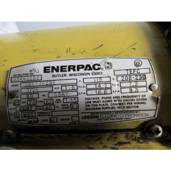 ENERPAC PEM3602B 30000 Submerged 10,000PSI Max. Electric Hydraulic 1Phase Pump #11 image