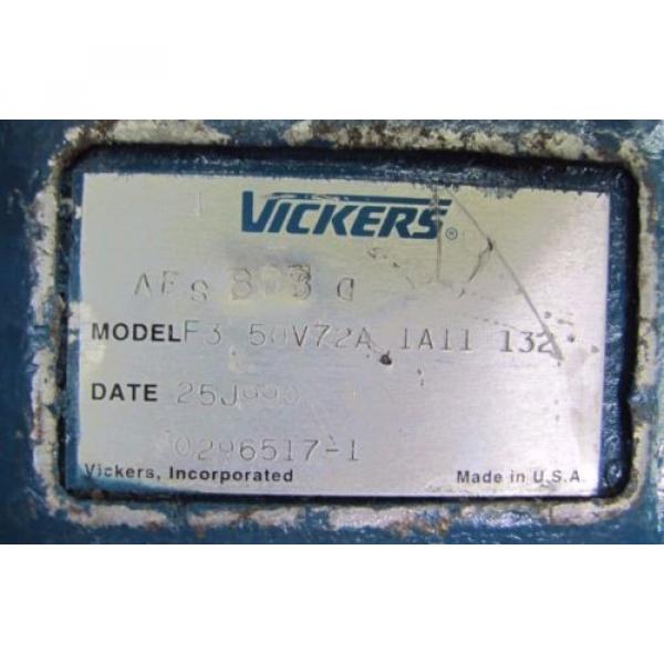 VICKERS F3 50V72A 1A11 132 F350V72A1A11132 HYDRAULIC PISTON REBUILT  Pump #2 image