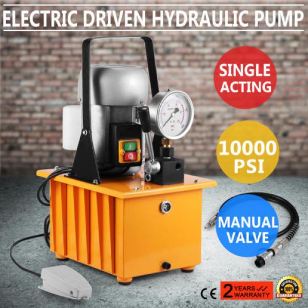 Electric Driven Hydraulic 10000 PSI Single acting manual valve  Pump #1 image