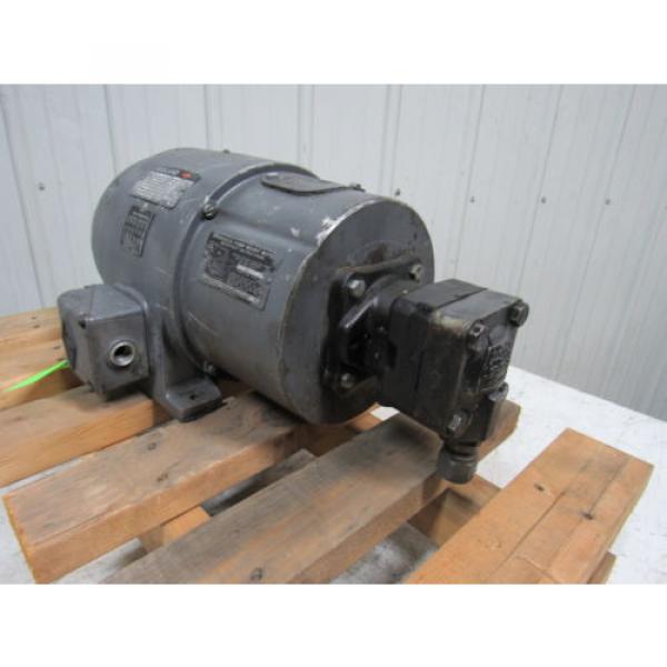 REULAND/VICKERS 2581/ v23561CS6310 5Hp 220/440V 1800Rpm Motor W/Vane  Pump #6 image