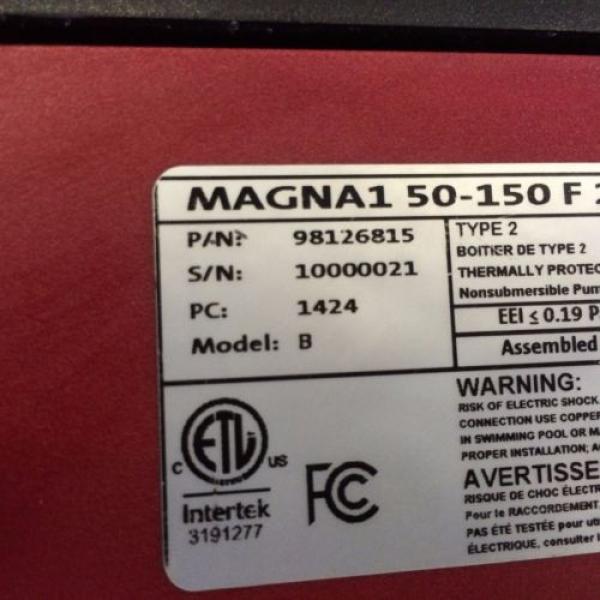 Grundfos Magna 1 50150 F280 Electronic Circulator  Pump #12 image