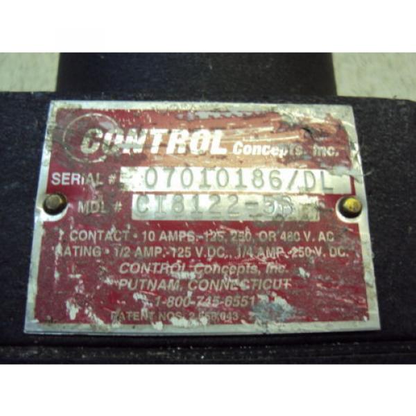 CONTROL CONCEPTS CI81225B 10 AMPS USED Pump #6 image