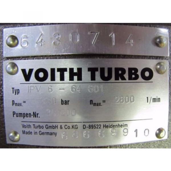 VOITH TURBO IPV 6  64 601 IPN /5  /64 DUAL DOUBLE INTERNAL GEAR NEW Pump #3 image