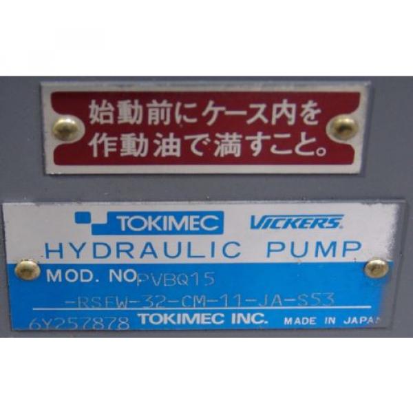 Hydraulic pump Tokimec Vickers PVBQ15 , PVB15 unused Pump #3 image