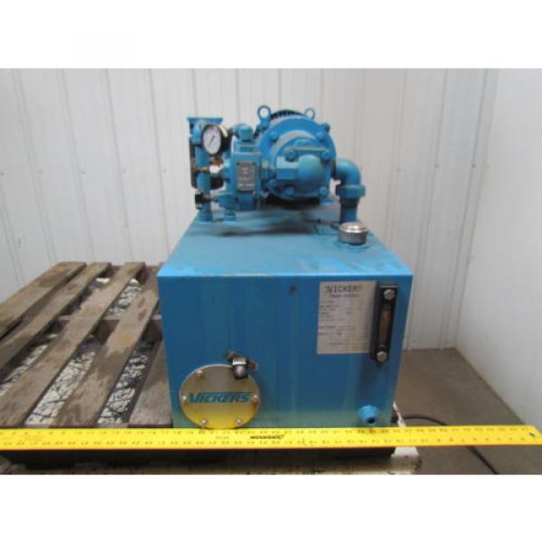 Vickers V201P7P1D11 Fixed Displacement 30 Gal Hydraulic Power Unit 10HP 3PH Pump #5 image