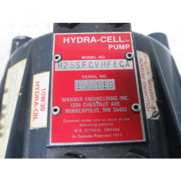 Wanner H25SFCVHFECA Hydra Cell Diaphragm 20GPM 1000PSI 11/8&#034; Shaft Pump #12 image