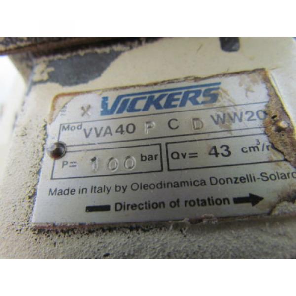 Vickers VVA40 P C D WW20 Variable Displacement Vane Hydraulic  Pump #9 image