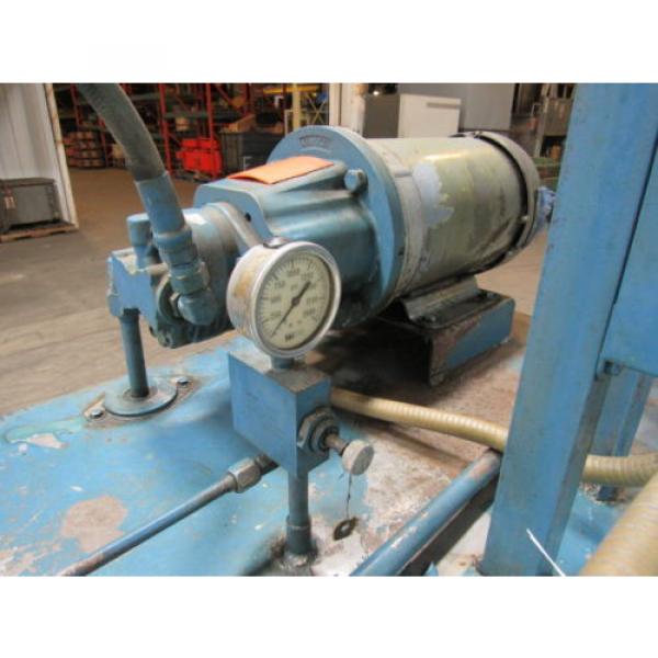 W.M.H. FLUIDPOWER 5HP 10 G.P.M. Hydraulic Power Unit 1000PSI Max. 30 Gal. Tank Pump #8 image