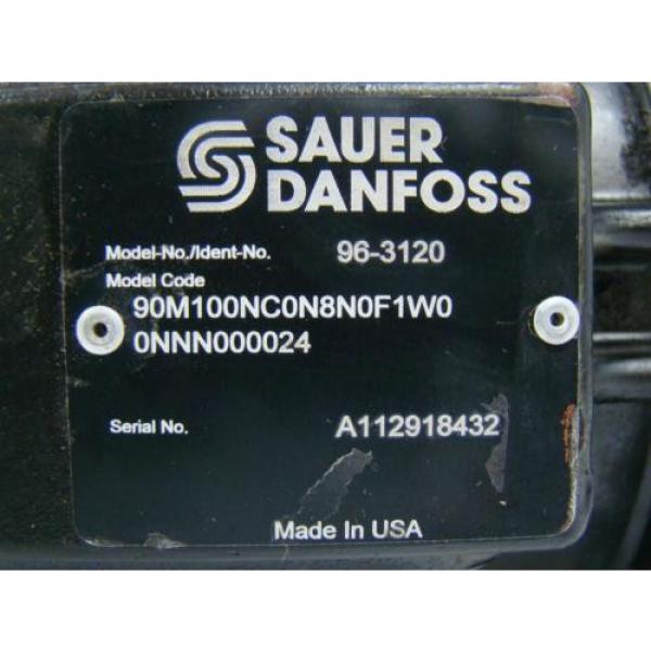 SAUER DANFOSS AXIAL PISTON HYDRAULIC MOTOR 1.74 SHAFT R90M100NC0N8N0F1 Pump #7 image