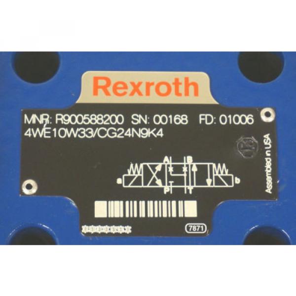 NEW REXROTH 4WE10W33/CG24N9K4 DIRECTIONAL CONTROL VALVE R900588200 #4 image