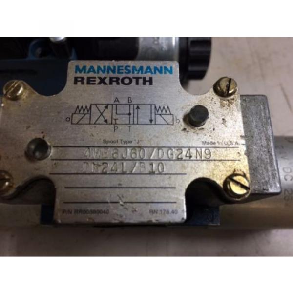 LOT OF 2 Mannesmann Rexroth HYDRAULIC VALVES 4WE6J60 &amp; 4WE6J61/EG24N9DK24L #6 image