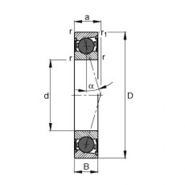 Spindle bearings - HCB7001-C-2RSD-T-P4S #1 image