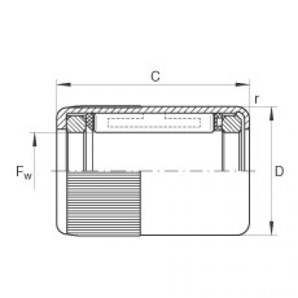 Drawn cup roller clutches - HFL0408-KF-R #1 image