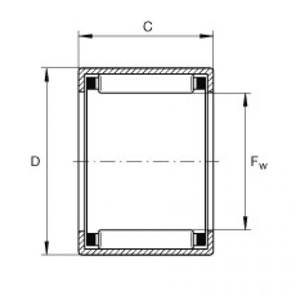 Drawn cup needle roller bearings with open ends - SCE1010 #1 image