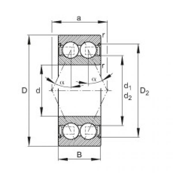 Angular contact ball bearings - 30/6-B-2Z-TVH #1 image