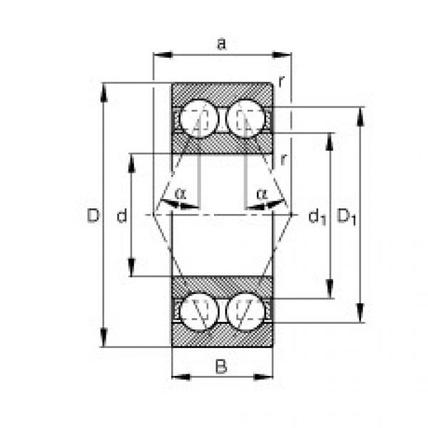 Angular contact ball bearings - 3002-B-TVH #1 image