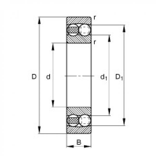 Self-aligning ball bearings - 1203-TVH #1 image