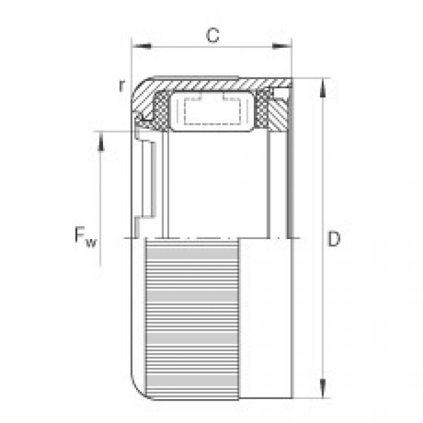 Drawn cup roller clutches - HFL0806-KF-R #1 image