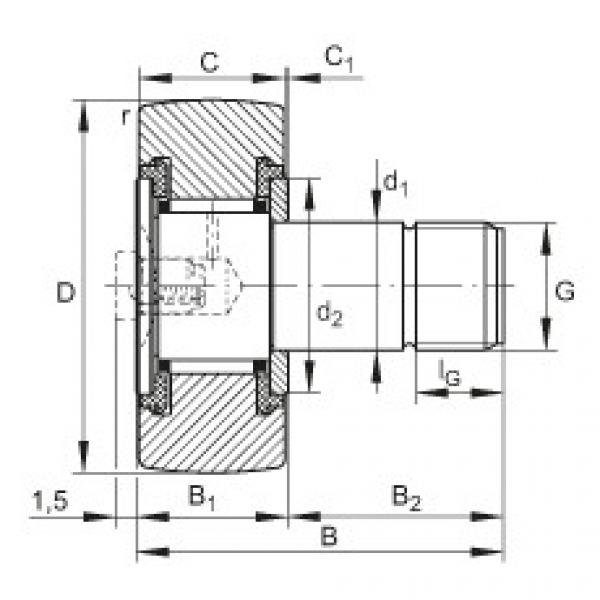 Stud type track rollers - KR19-PP #1 image