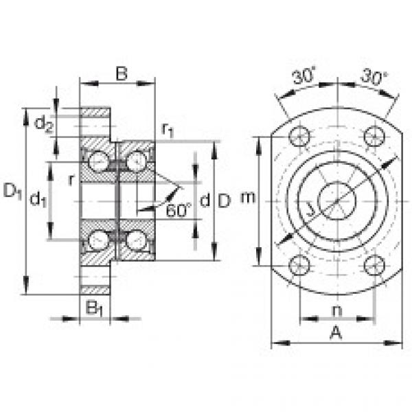 Angular contact ball bearing units - ZKLFA1050-2Z #1 image