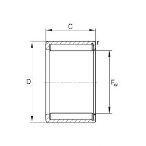 Drawn cup needle roller bearings with open ends - HN1212 #1 image