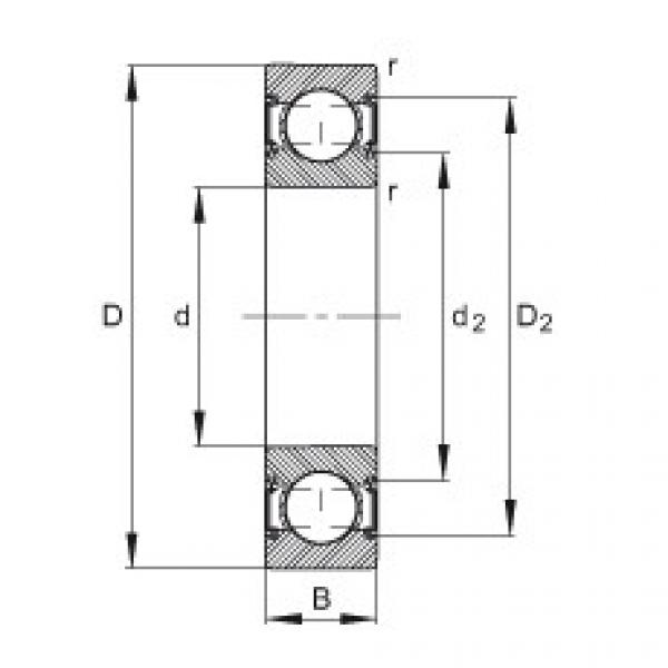 Deep groove ball bearings - 6001-C-2HRS #1 image