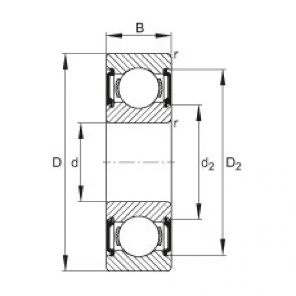 Deep groove ball bearings - 6001-C-2BRS #1 image