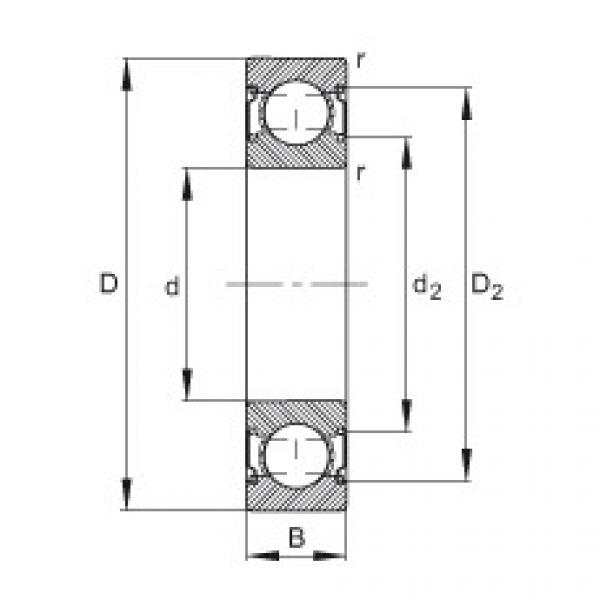 Deep groove ball bearings - 6201-C-2Z #1 image