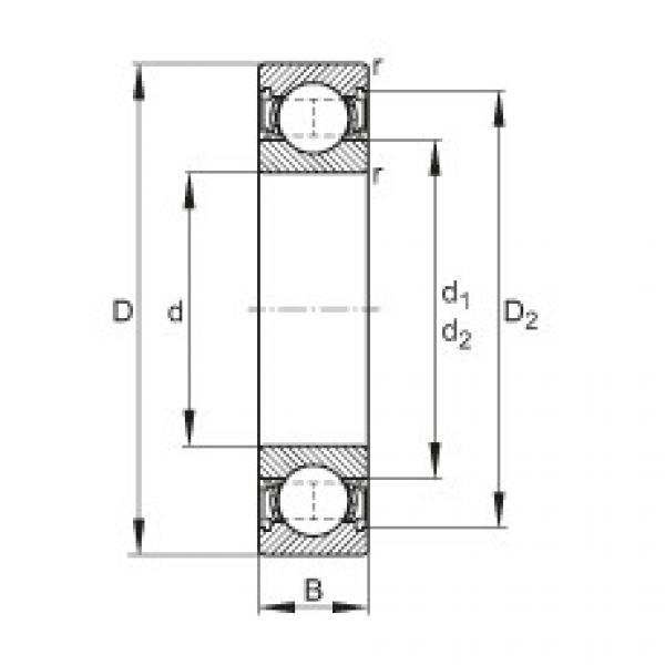 Deep groove ball bearings - 6002-2RSR #1 image