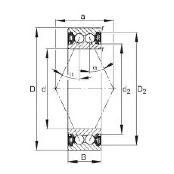 Angular contact ball bearings - 3002-B-2RZ-TVH #1 image