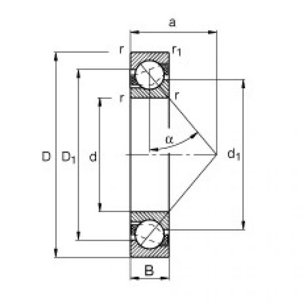 Angular contact ball bearings - 71814-B-TVH #1 image