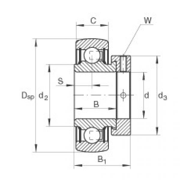 Radial insert ball bearings - RA104-206-NPP-B #1 image