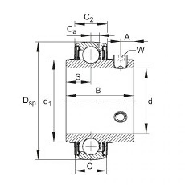 Radial insert ball bearings - UC202-09 #1 image