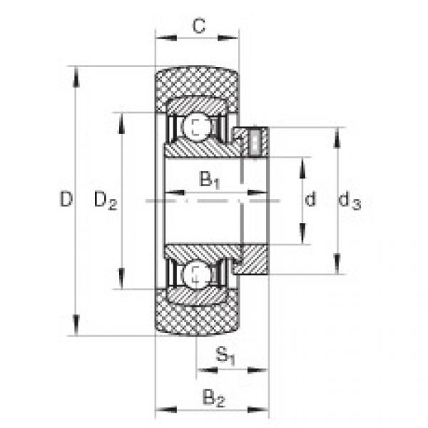 Radial insert ball bearings - RABRB40/85-XL-FA106 #1 image