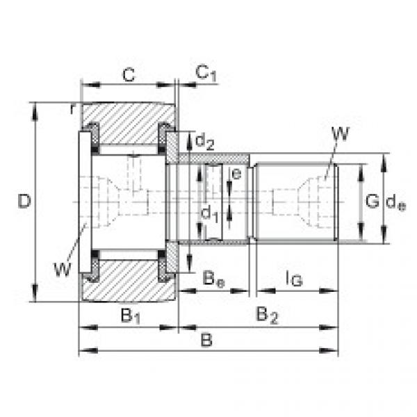 Stud type track rollers - KRE26-PP #1 image