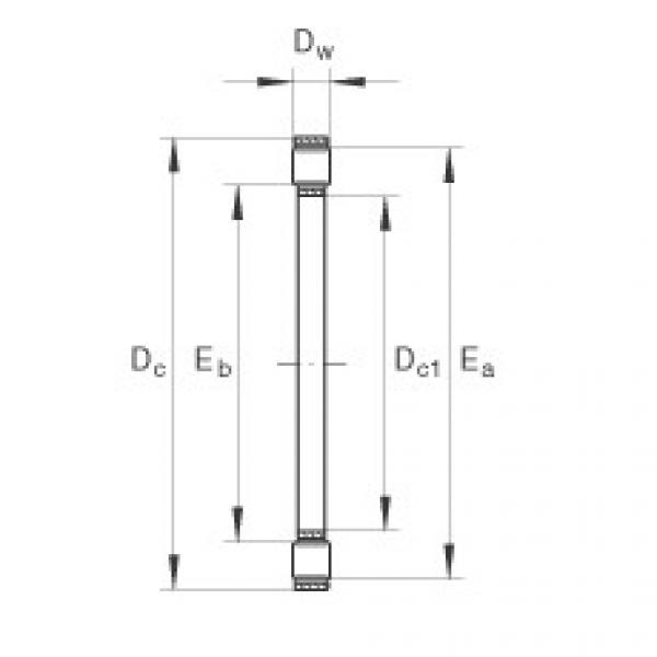 Axial cylindrical roller and cage assembly - K81102-TV #1 image