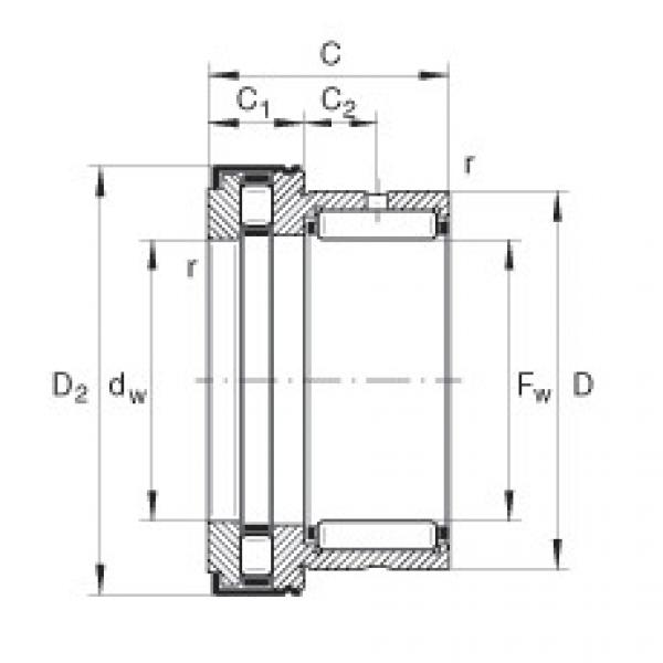 Needle roller/axial cylindrical roller bearings - NKXR15-Z-XL #1 image